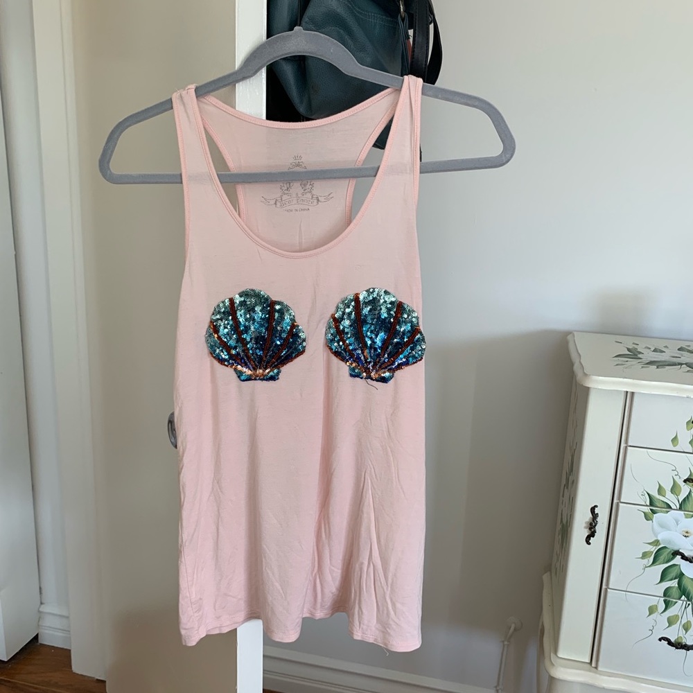 Mermaid sequin, racerback tank